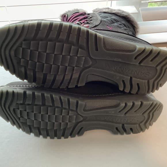 Santana Canada Leather & Wool Blend Mid Winter Boot (Women) 10M - Picture 3 of 13